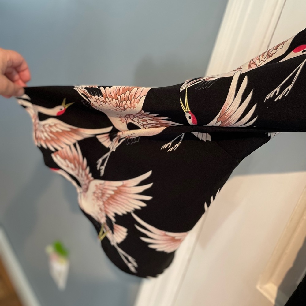 Unique and chic dress with bird design
